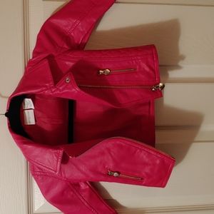Toddlers Pleather Jacket